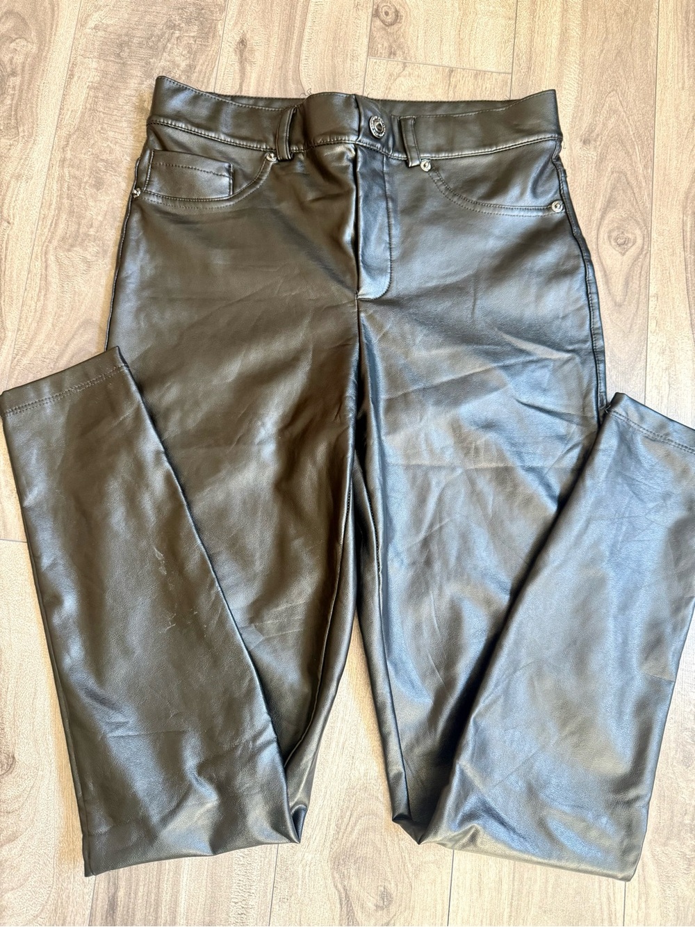 Dynamite Black Faux Leather Pants
